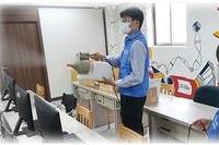 안전한 학교 위한 소독 작업 !!